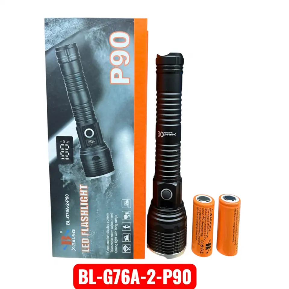 P90 aluminium zseblámpa