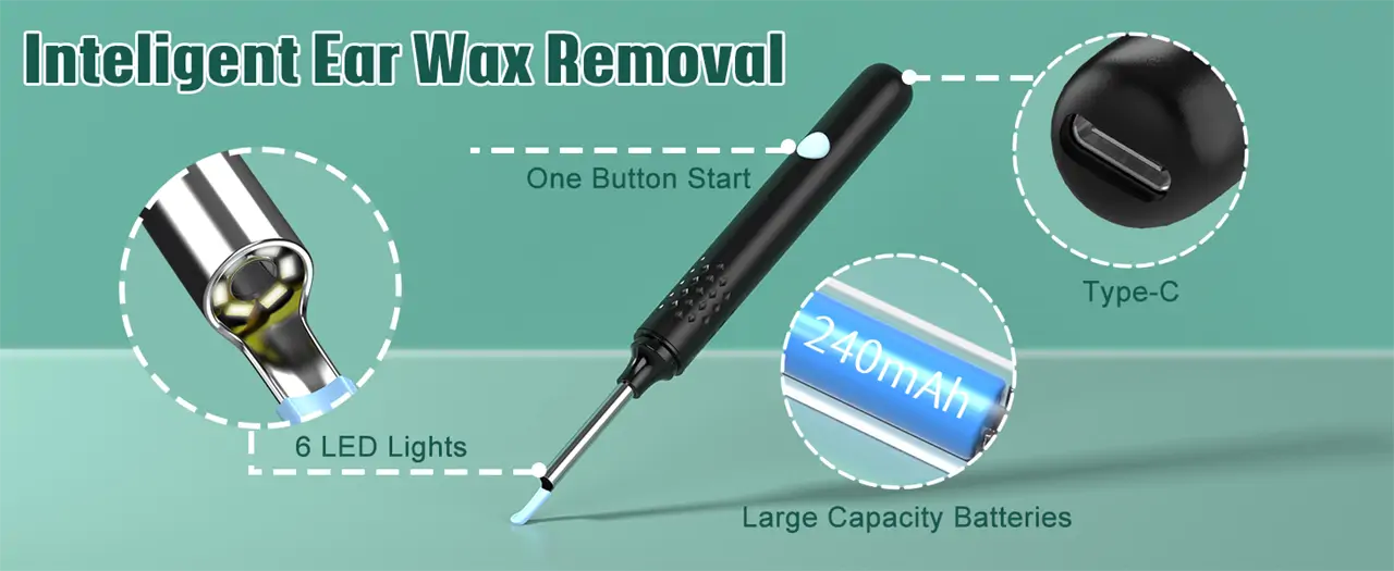 LMECHN 1080P fülkamera kit LED fénnyel