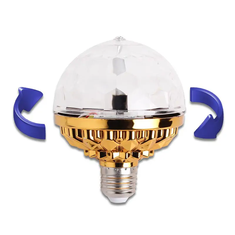 Forgó E27 LED diszkólámpa (3W)