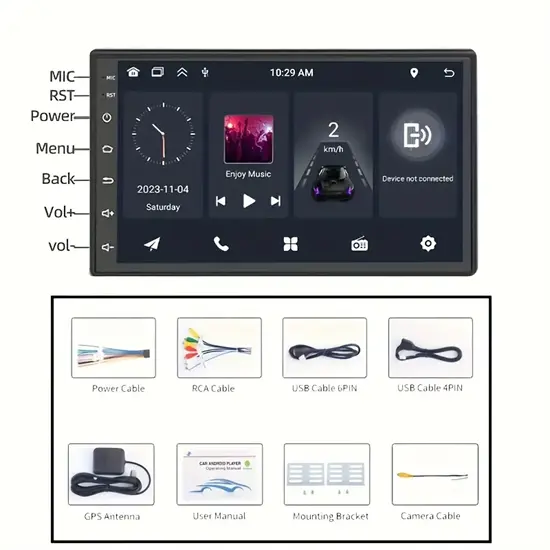 MEIQ-IT Android Autós navigáció és média lejátszó