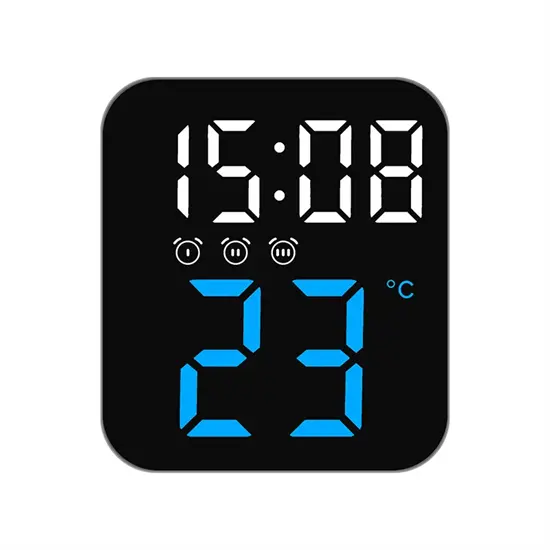 GH8015 LED óra hőmérővel - kék