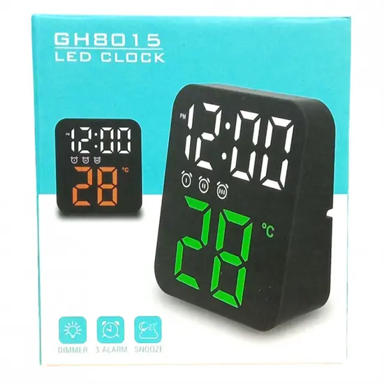 GH8015 LED óra hőmérővel