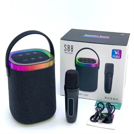 S88 vízálló BT party hangszóró mikrofonnal