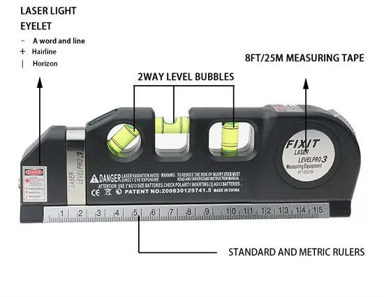 Laser Level Pro 3 lézeres vízmérték