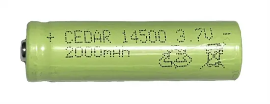 Cedar 14500 akku /3.7V, 2000mAh/