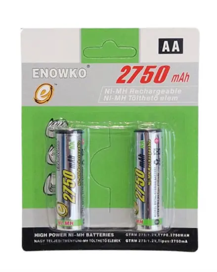 Enowko AA tölthető akkumlátor 2750 mAh