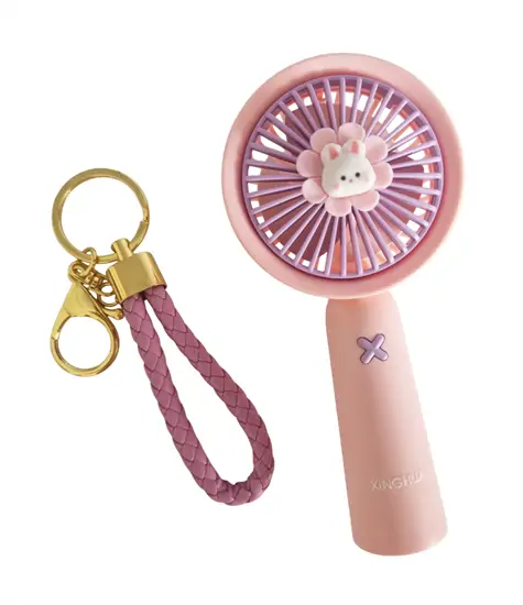 Mini hordozható kézi ventilátor rózsaszín
