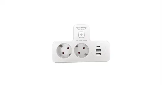 3in1 220V elosztó + USB töltő + éjjeli lámpa