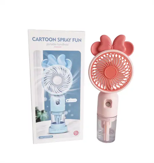 Akkus kézi ventilátor párásítóval