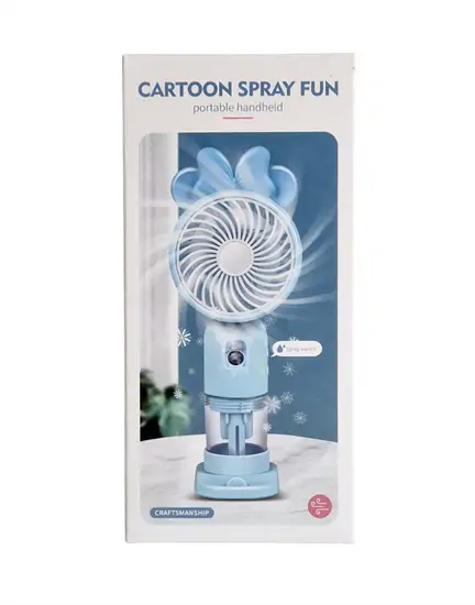Akkus kézi ventilátor párásítóval