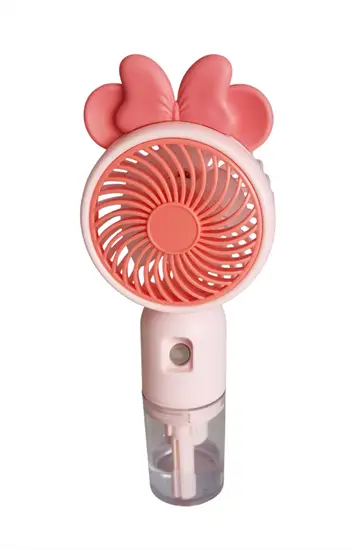 Akkus kézi ventilátor párásítóval (rózsaszín)