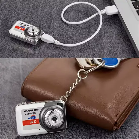 X6 hordozható mini DV kamera mikrofonnal