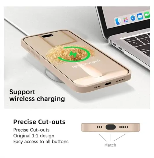 KPPIT iPhone 15 Pro szilikon tok