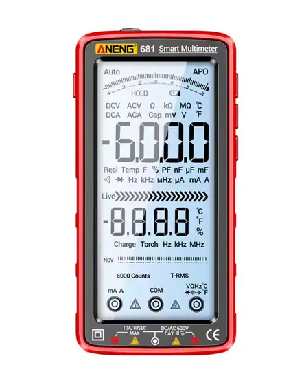 ANENG 681 LCD feszültség és voltmérő multiméter