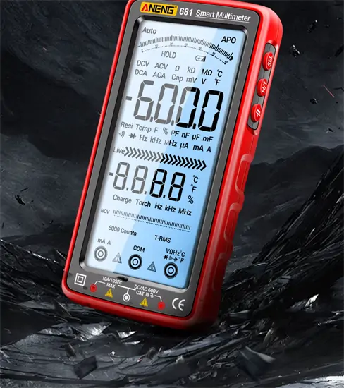 ANENG 681 LCD feszültség és voltmérő multiméter