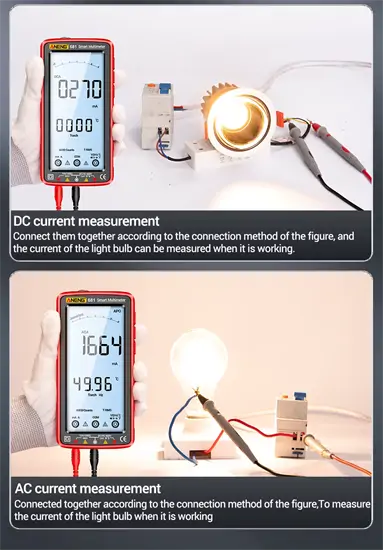ANENG 681 LCD feszültség és voltmérő multiméter