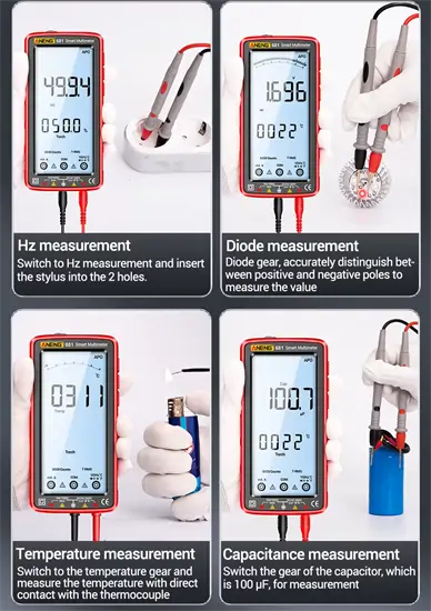 ANENG 681 LCD feszültség és voltmérő multiméter
