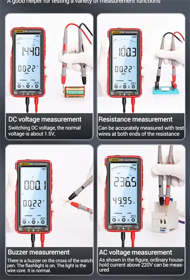 ANENG 681 LCD feszültség és voltmérő multiméter