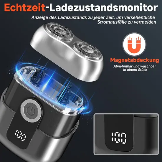 Yeerain férfi mini elektromos borotva LED kijelzővel
