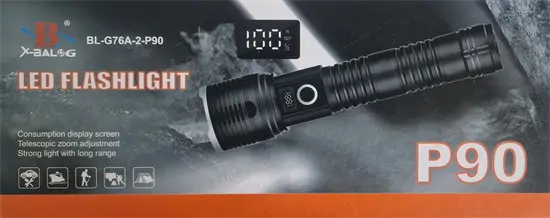 P90 aluminium zseblámpa