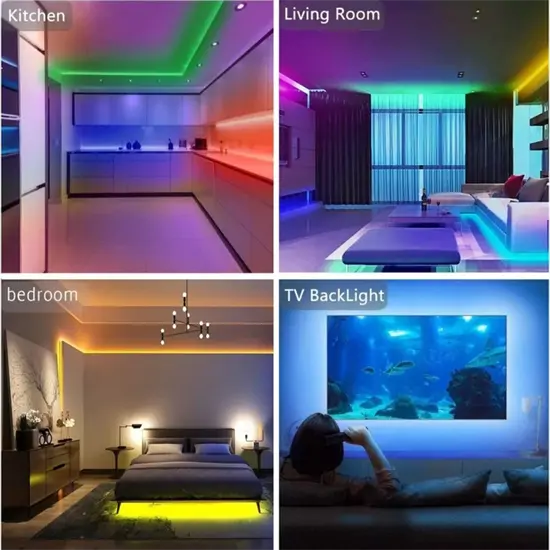 Faklya színváltós WiFi RGB LED szalag (3×5 m)