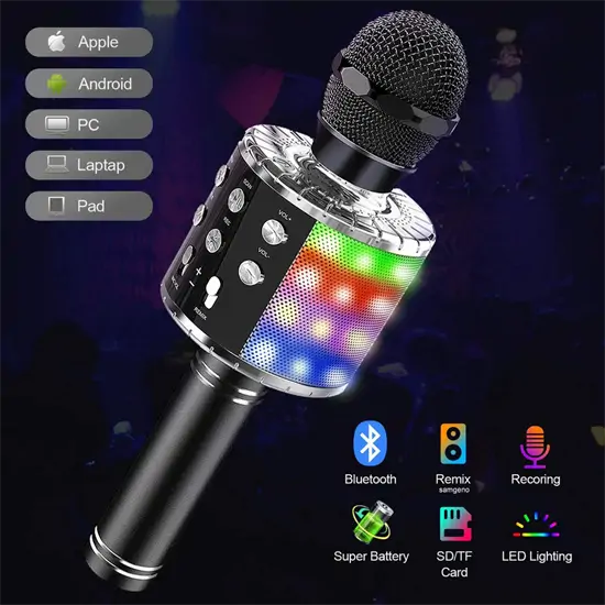 4 az 1-ben vezeték nélküli karaoke mikrofon