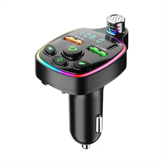 Q11 Bluetooth autós töltő FM adóval, gyorstöltéssel és kihangosítóval