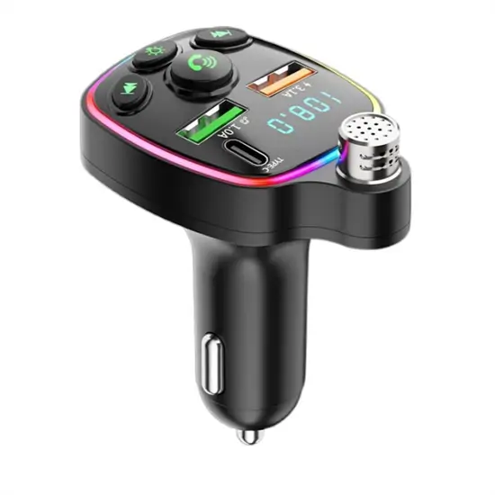 Q11 Bluetooth autós töltő FM adóval, gyorstöltéssel és kihangosítóval