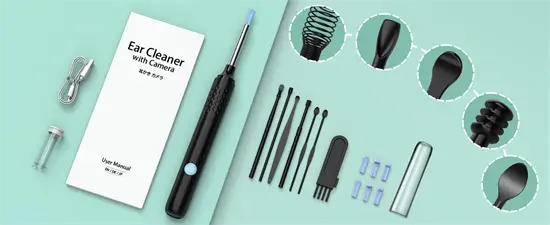 LMECHN 1080P fülkamera kit LED fénnyel