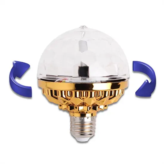 Forgó E27 LED diszkólámpa (3W)