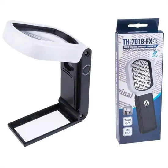 25x óriás kézi nagyító olvasáshoz LED világítással