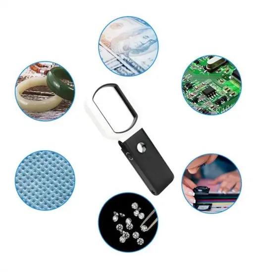 25x óriás kézi nagyító olvasáshoz LED világítással