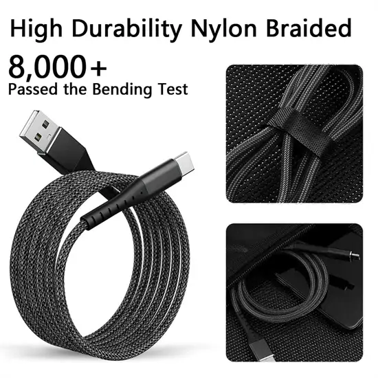 USB A-C töltő és adatkábel (1 méter)