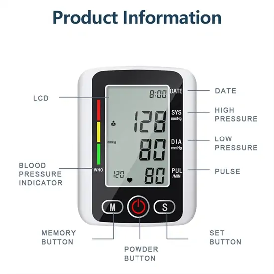 MCH-180 Digitális vérnyomásmérő nagy számokkal