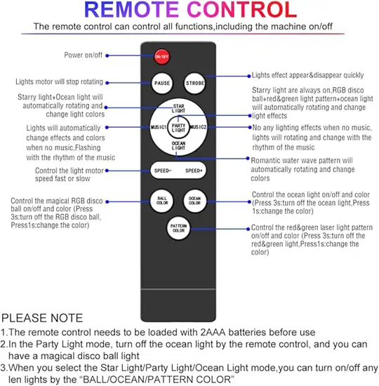 5in1 party fény projektor