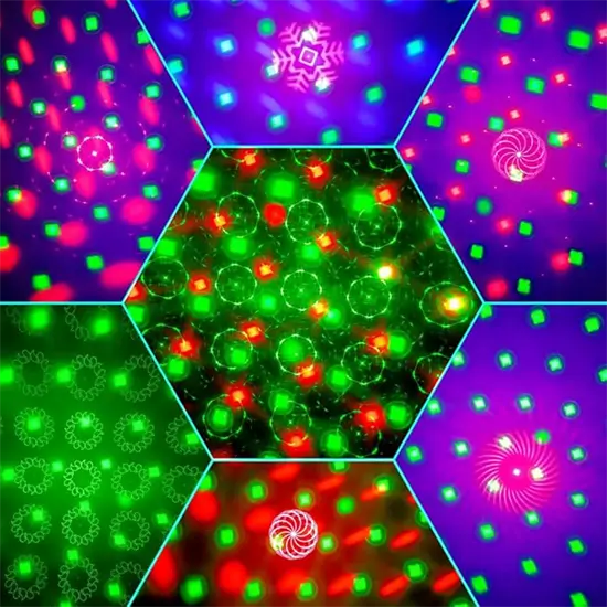 5in1 party fény projektor