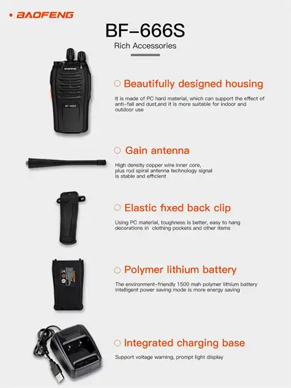 Baofeng BF-666S kétirányú rádió