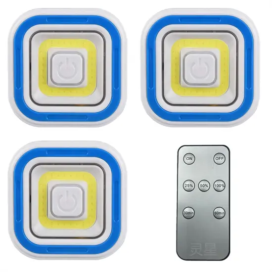 Vezeték nélküli COB LED lámpa szett távirányítóval