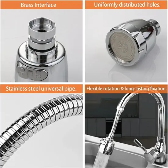 Flexibilis víztakarékos zuhanyfej mosogatóhoz