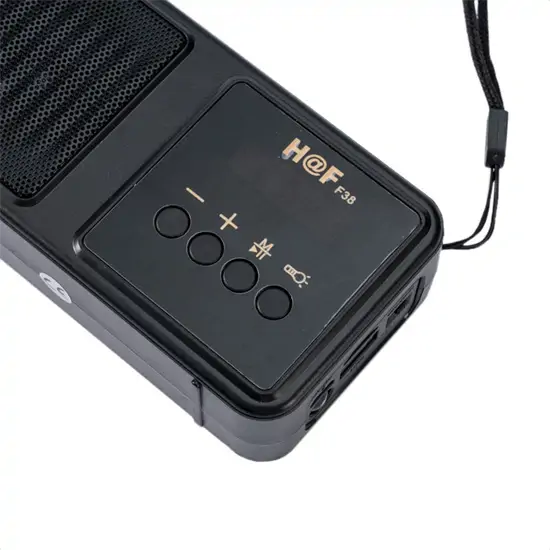 HF-F38 hordozható FM rádió BT kapcsolattal