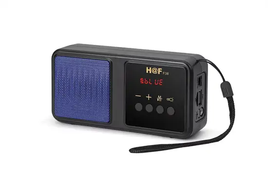 HF-F38 hordozható FM rádió