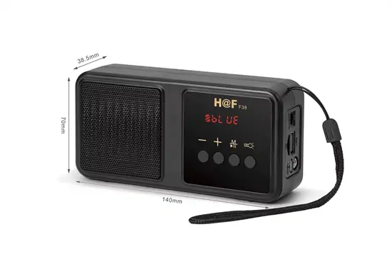 HF-F38 hordozható FM rádió