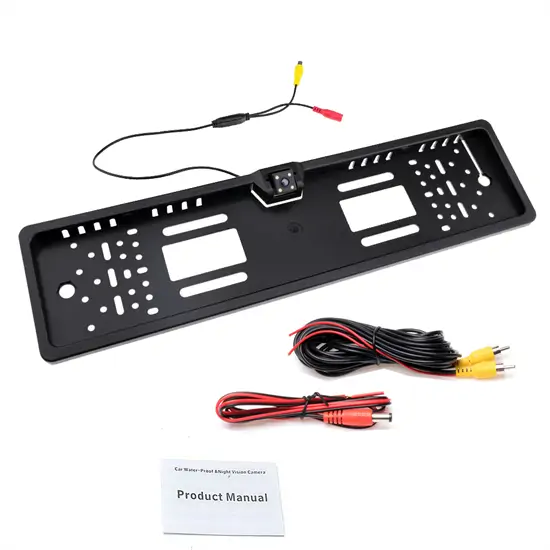 Tolatókamera rendszámtábla kerettel és állítható dőlésszöggel