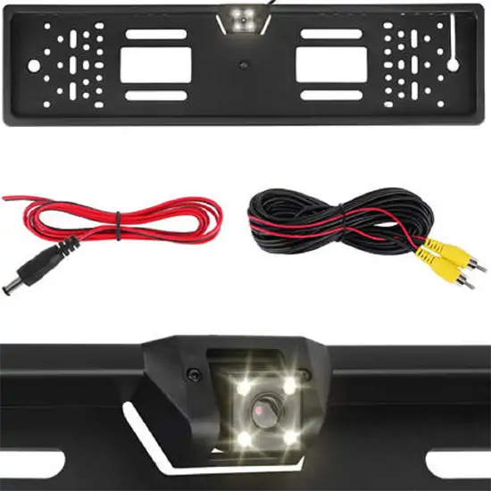 Tolatókamera rendszámtábla kerettel és állítható dőlésszöggel