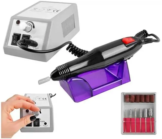 Professzionális körömcsiszoló gép (12 db kiegészítővel)