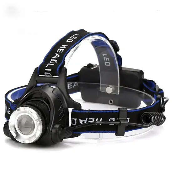 Nagy kapacitású Cree LED fejlámpa fókuszállítással