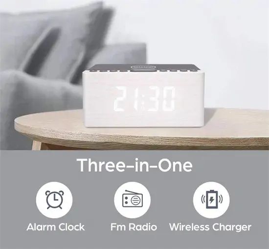 ANJANK AC190 digitális fa ébresztőóra