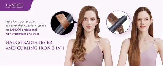 Landot HS168 2in1 hajformázó (hajsimító és göndörítő)