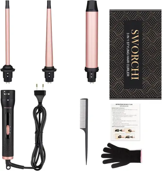 Sworchi 3in1 cserélhető kerámiás hajsütővas