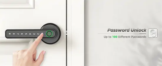 Wokesi TY190 Smart Lock /ujjlenyomat, jelszó, kulcs/